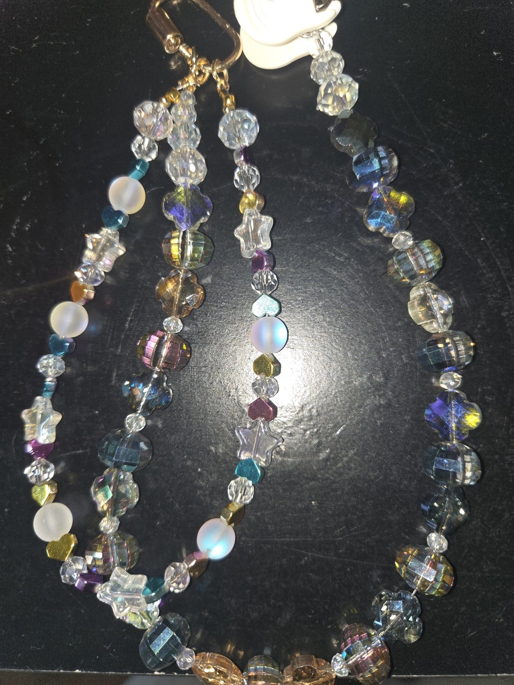 Multicolor Crystal Beaded Women’s Necklace